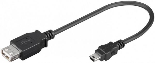 USB 2.0 Hi-Speed Adapter A>Mini 0,2m